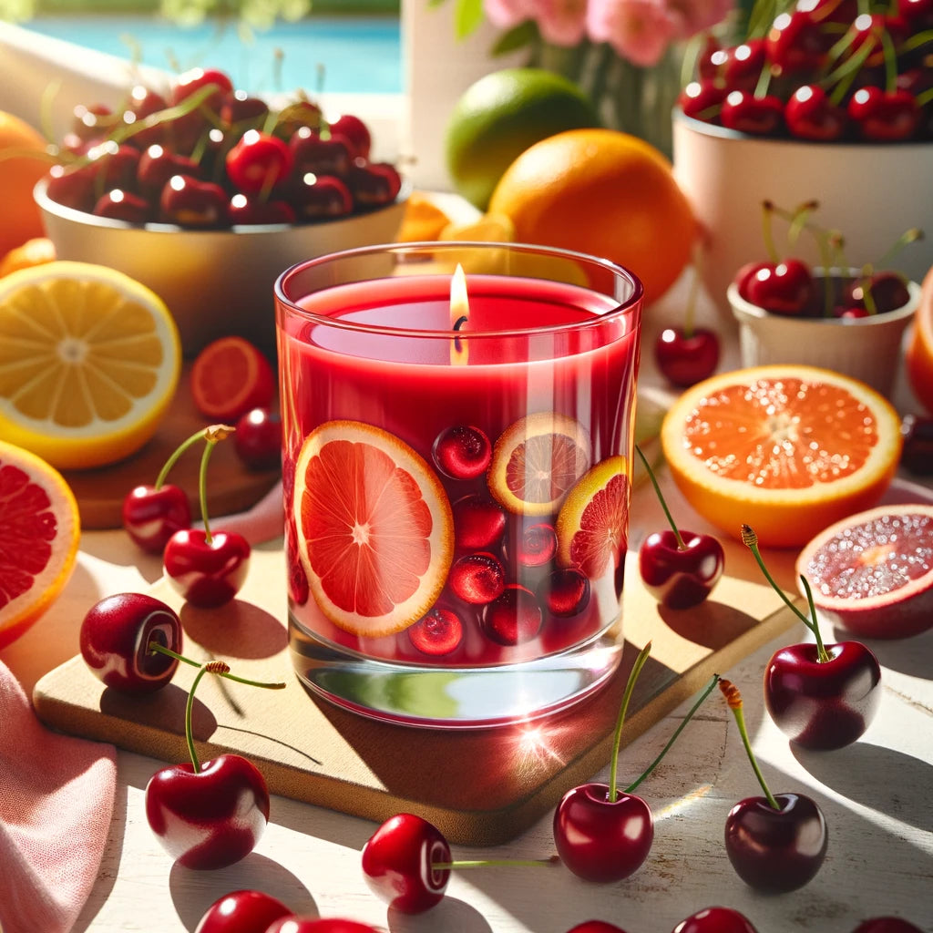 Cherry Citrus Fizz Soy Candle